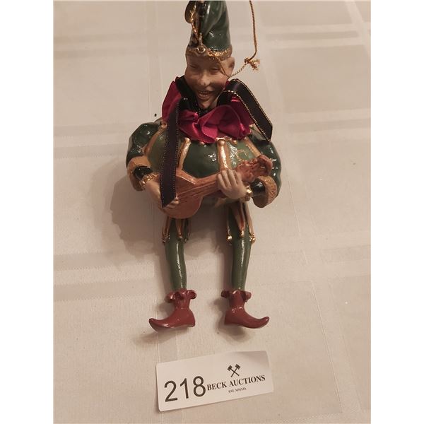 Katherine's Collections Jesters With Mandolin Ornament