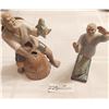 Image 1 : Vintage Wan Jiang Mud Man Fisherman With Vintage Shiwan Chinese Mud Man Figurines