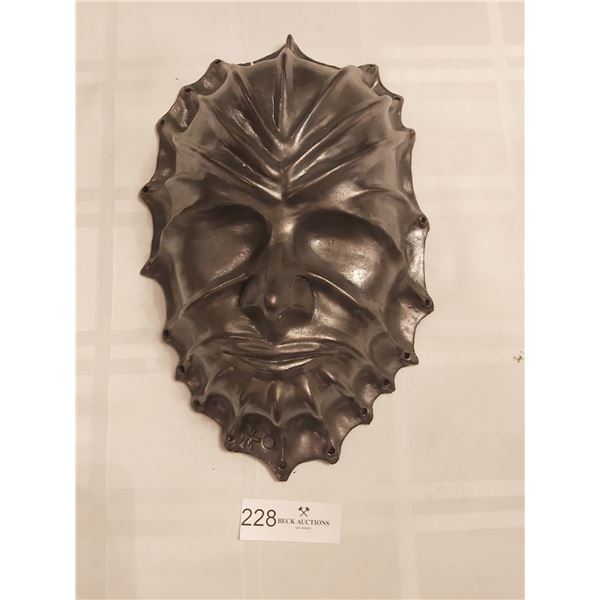 Unique Painted Clay Mask - 13L x 8.5W