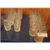 Image 2 : 11 Hand Cut Lead Crystal Whiskey Glasses With Assorted Crystal Water Glasses
