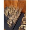 Image 3 : 12 Hand Cut Lead Crystal Dessert Glasses With Assorted Crystal Wine Goblets