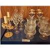 Image 1 : Shrimp Cocktail Cups With Gold Accent Wine/Champagne Glasses And Candle Holders