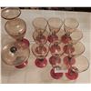 Image 1 : Krosno Poland Wine Glasses With Matching Candy Jar And Vase