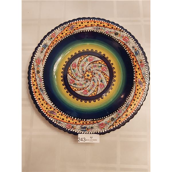 Beautiful Decorative Plate - 16 Inches In Diameter