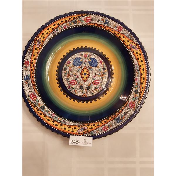 Beautiful Decorative Plate - 16 Inches In Diameter