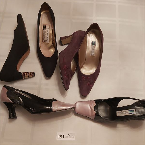 3 Pair Arnold Churgin Women's Shoes all Size 8