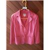 Image 1 : Armani  Pink Leather Jacket Size 14