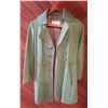 Image 1 : Crown Leather Women's Green Leather Coat Size S