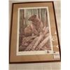 Image 1 : "A Rare Glimpse - Fisher" Print # 3/10 Artist Judi Wild