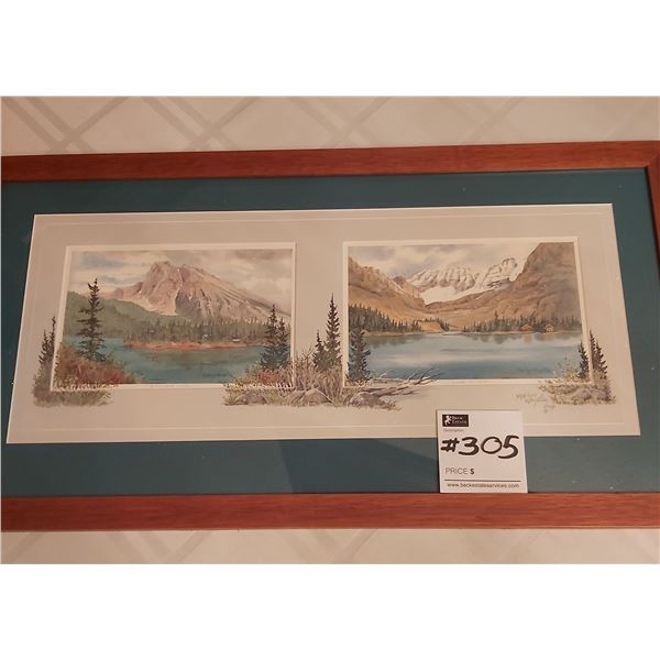 "Lake O'Hara & Emerald Lake" Print.  Artist Marilyn Kinsella
