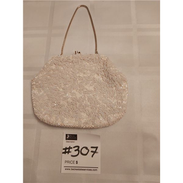 Hand Made La Regale Beaded Purse - 8W x 6.5H