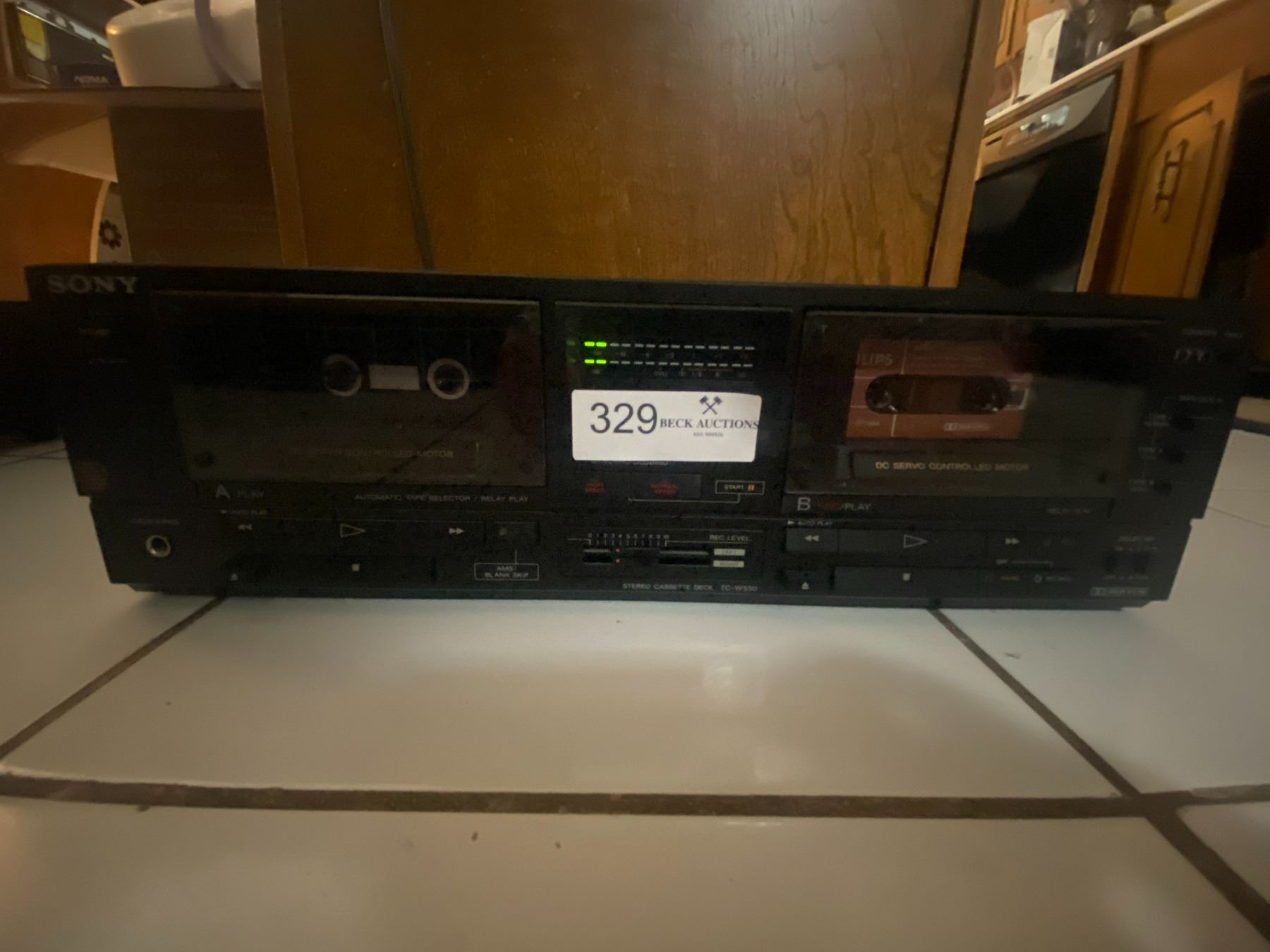 Sony Dual Cassette Player TCW550 Beck Auctions Inc.