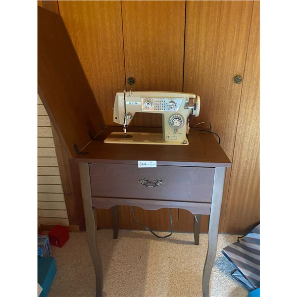 White Sewing Machine 22L x 18Dx 30T