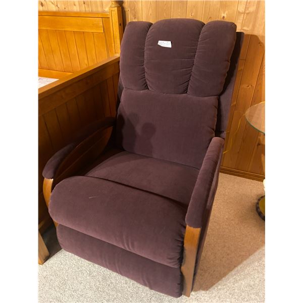 Brown Fabric Rocking Chair / Recliner