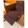 Image 2 : Brown Fabric Rocking Chair / Recliner