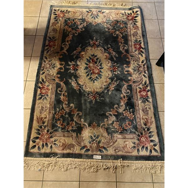 Hand Knotted Wool Rug 4 x 6