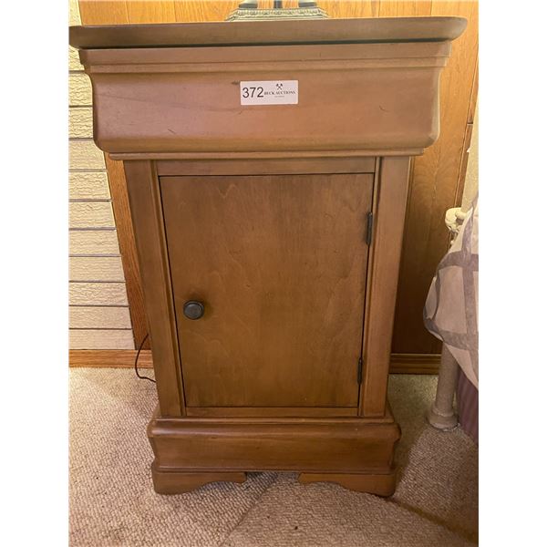 Le Meuble Village Ois Inc. Pair Bedside Tables - Secret Drawer & Cabinet 18W x 14D x 27.5T