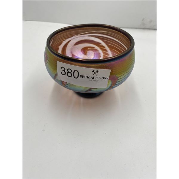 Hand Blown Art Glass Bowl 5W