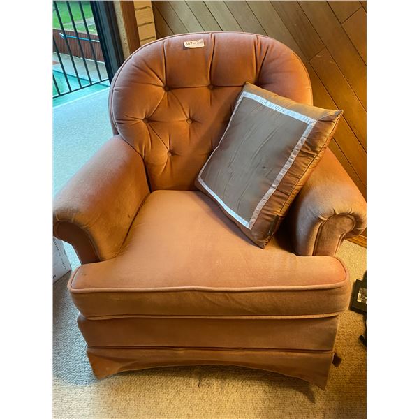 Dusty Rose Bedroom Chair