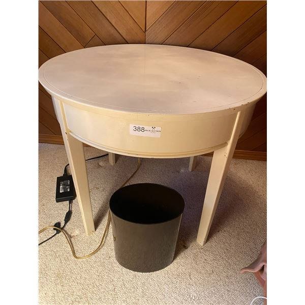 White Side Table 26D x 22H