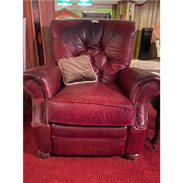 Barca Lounger Burgundy Leather Recliner
