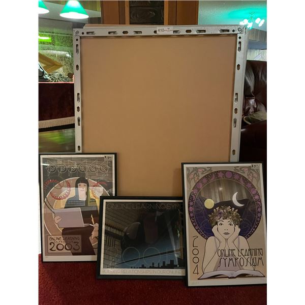 3 Pictures & Poster Holders Beck Auctions Inc.