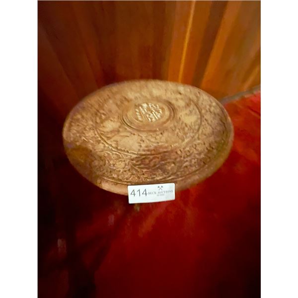 Indian Ivory Inlaid Table 16H