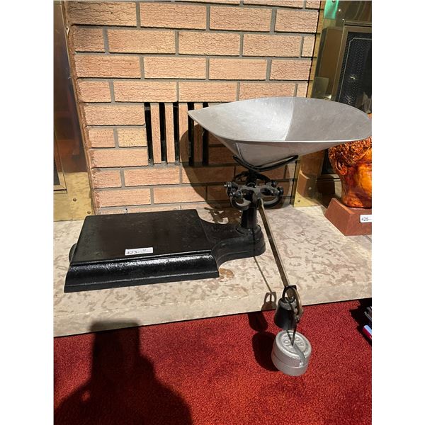 Antique Iron Store Scale 27L x 15H