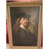 Image 1 : Rembrant - Self Portrait "Copy" Original Oil On Canvas 30 x 43