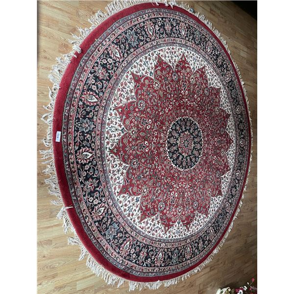 Kashan Round Silk Man Made 8 x 8