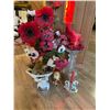 Image 1 : Decor Lot Candle Flowers