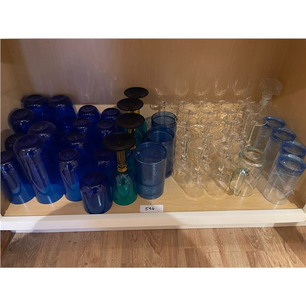 Plastic Wine Glasses & Decanter