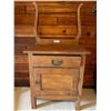 Image 1 : Antique Small Washstand Cabinet Wood  23 L x 17D 26T