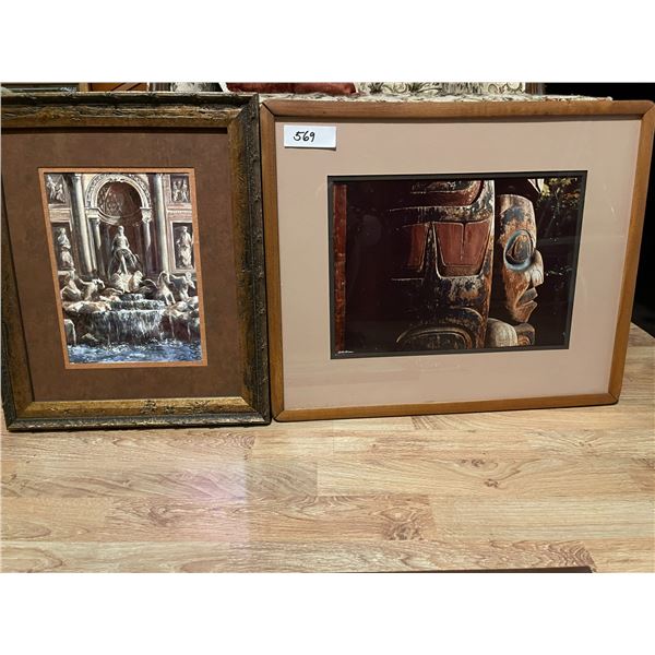 Two Art Pictures 21 x 17