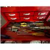 Image 3 : Mastercraft Red Tool Chest Including Contents bottom Drawer is bent