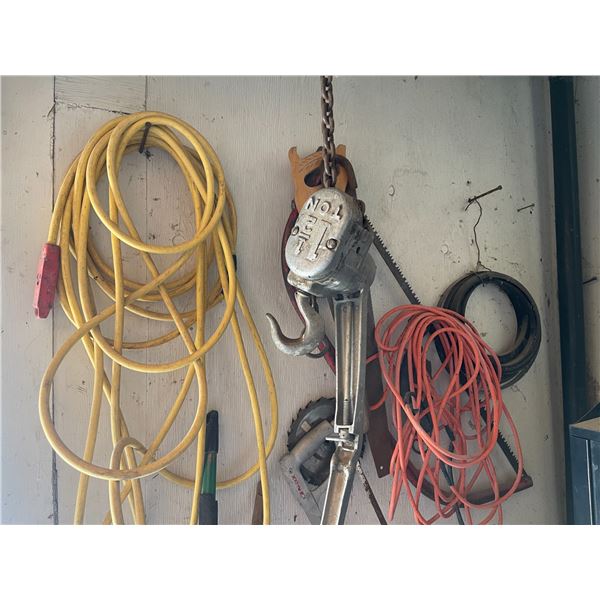 1 1/2 Tonne Pulley Plus Extension Cords