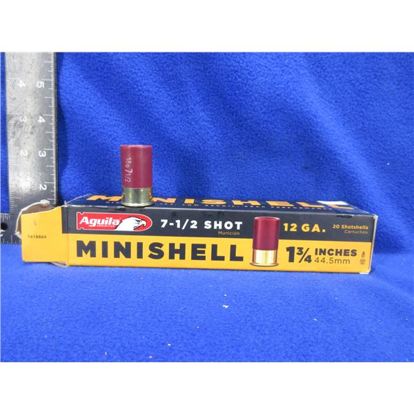 12 Ga 1 3/4" 7 1/2 Shot Minishell Aguila Shotshells