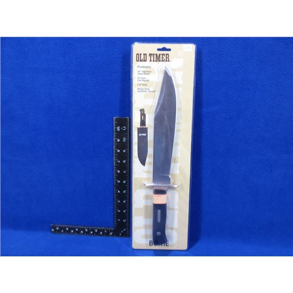 New - Schrade Old Timer Bowie Knife with Sheath