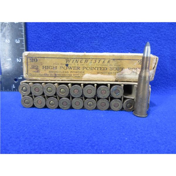 Collector Ammo - 22 HP Winchester/Remington Cartridges