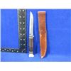 Image 2 : KA-BAR USA Fixed Blade Knife with Leather Sheath