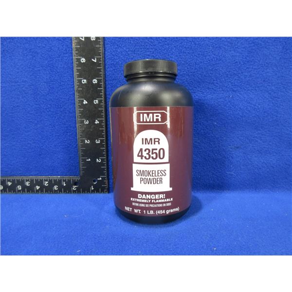 IMR 4350 Smokeless Powder - 498 Grams Including Tub