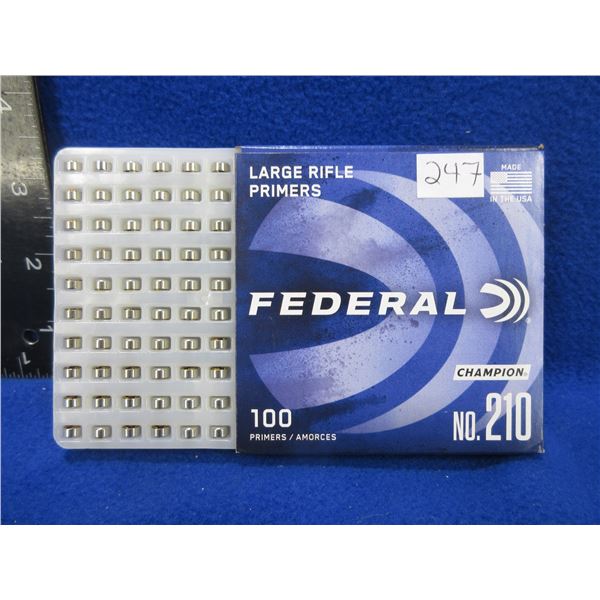 Federal No. 210 Large Rifle Primers - Box of 100