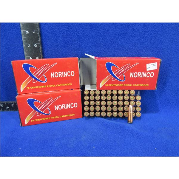 7.62X25 85gr FMJ Norinco Cartridges - 3 Boxes of 50