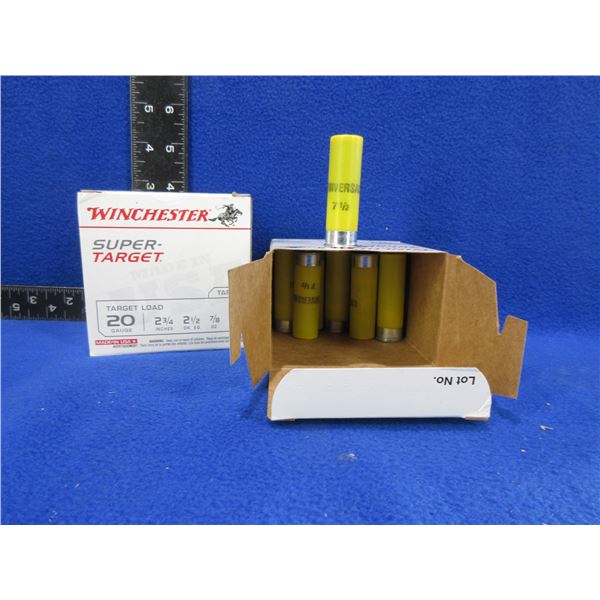 20 Ga 2 3/4" 7 1/2 Shot Winchester Super-Target Shotshells