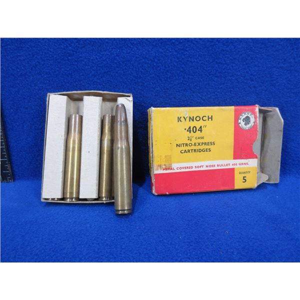 Collector Ammo - 404 Kynoch Nitro-Express Cartridges
