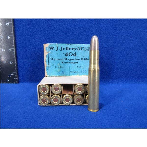 Collector Ammo - 404 Jeffery 400gr SN Rimless Cartridges