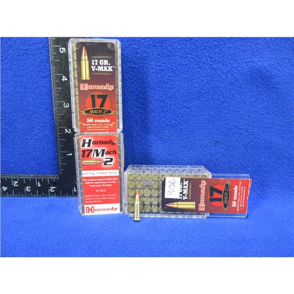 17 Mach 2 17gr V-Max Hornady Cartridges