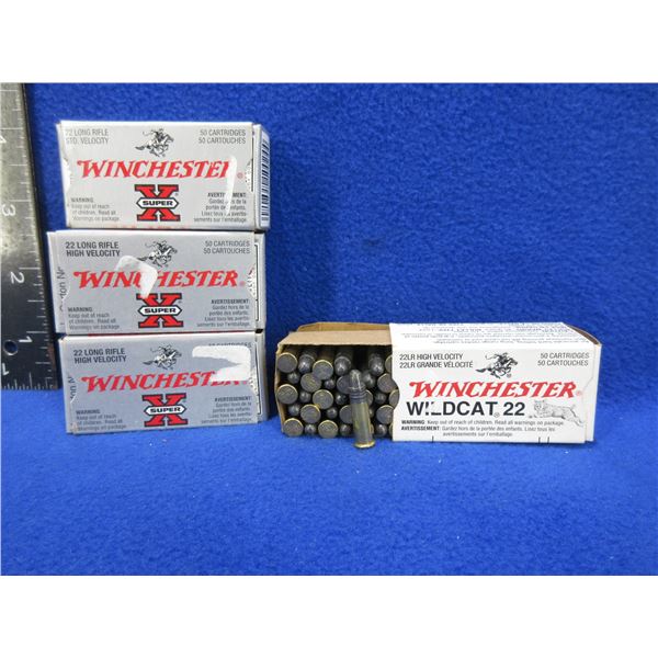 22 LR Winchester SuperX and Wildcat Cartridges