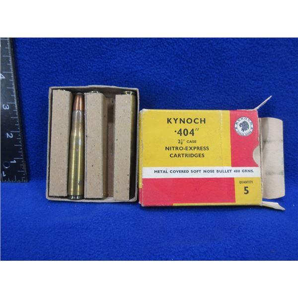 Collector Ammo - 404 Kynoch Nitro-Express Cartridges