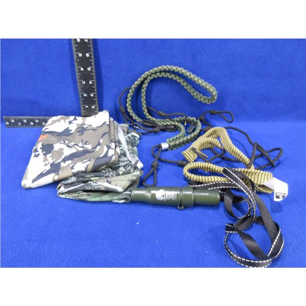 Lot of Misc. - 25 Cal. Pull Through, 2 Neck Face Covers